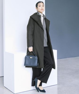 撥水加工】ADS ダウン ショールカラーロングコート