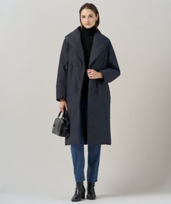 撥水加工】ADS ダウン ショールカラーロングコート
