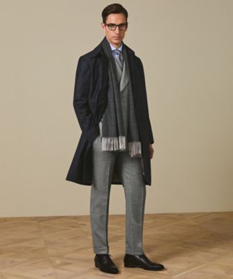 Zegna／ゼニア】TROFEOラミネートロング ステンカラー