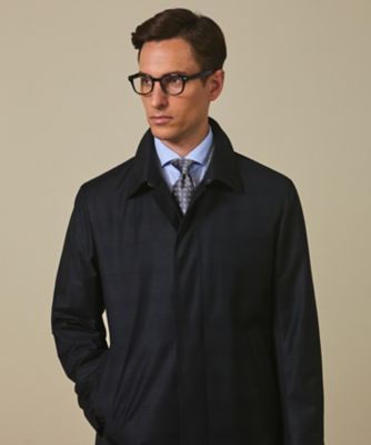 Zegna／ゼニア】TROFEOラミネートロング ステンカラー