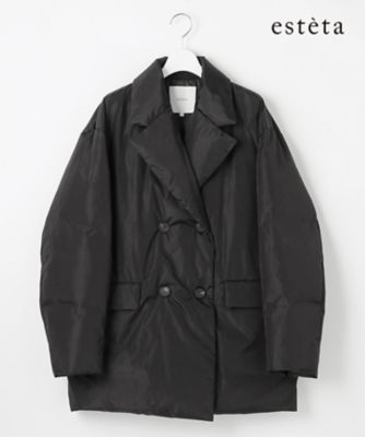esteta (Women)/エステータ LIMONTAタフタ ダウンコート(CMH6GW0943) 005_クロ コート・ジャケット【三越伊勢丹/公式】