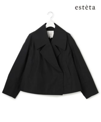 ＜esteta (Women)＞【エステータ】ウールミックスクロス　ショートジャケット（ＣＭＨ６ＬＳ０９２２）