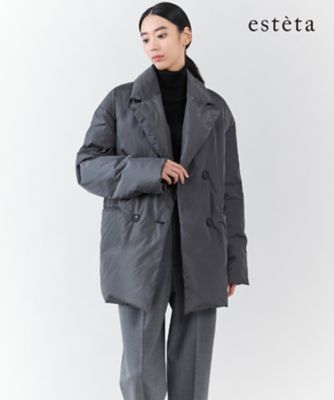 エステータ】LIMONTAタフタ ダウンコート