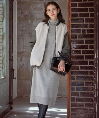 自由区　洗えるボアコンビアウター 自由区洗えるボアコンビアウター