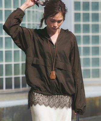 ＜23区 S (Women/小さいサイズ)＞【ＳＬＯＷ／一部店舗限定】ナイロン　パーカー　ブルゾン（ＣＭＳ２ＬＭ０９３１）