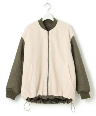 【ＳＬＯＷ／一部店舗限定】リバーシブルボアコンビ　ブルゾン（ＣＭＳＷＳＷ０９５０）