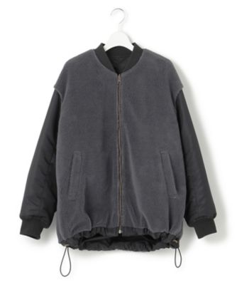 【ＳＬＯＷ／一部店舗限定】リバーシブルボアコンビ　ブルゾン（ＣＭＳＷＳＷ０９５０）