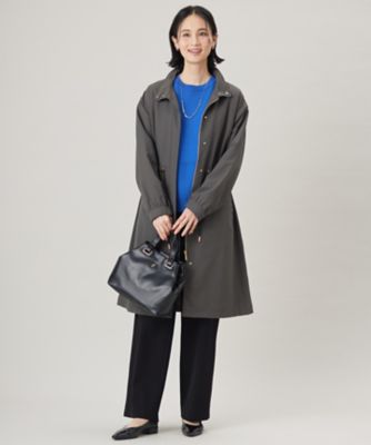 ＜自由区 (Women)＞【撥水加工・洗える】コットンナイロンタッサーライナー付きスタンドカラー　コート（ＣＭＷＭＧＭ０２０１）