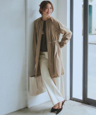 【撥水加工】ナイロン２ＷＡＹストレッチ　ロングアウター（ＣＭＷＯＧＭ０３０７）