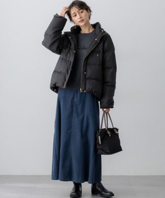 滝沢眞規子さん着用／VERY掲載】シレータフタ コンパクト ダウン