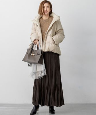 滝沢眞規子さん着用／VERY掲載】シレータフタ コンパクト ダウン