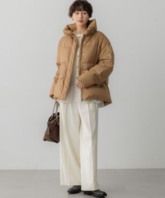 Oggi掲載】シレータフタ ハイネック ショート ダウンコート