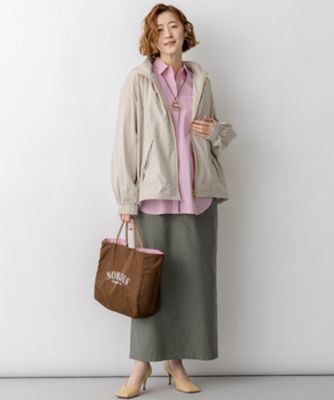 2WAY ストレッチタフタ ボリュームスリーブブルゾン