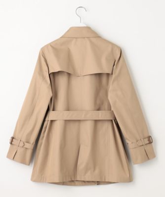 コットンポリエステルギャバジン トレンチコート