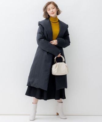 送料無料】【滝沢眞規子さん着用】リュクスダウン ガウンコート