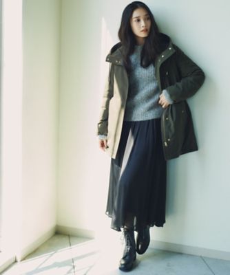 一部店舗限定／撥水加工】ミリタリー ダウンコート