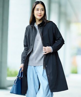 ＜自由区 L (Women/大きいサイズ)＞【春の必需品・ライナー取り外し可能】コットンナイロンタッサースタンドカラー　コート（ＣＭＷＲＬＳ０２０１）