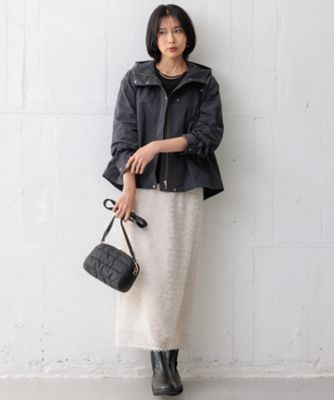 撥水加工／洗える】ブライトタフタ マウンテンパーカー