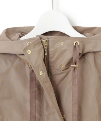 662 新品 23区 撥水加工 ブライトタフタ マウンテンパーカー 38 23区｜【撥水加工/洗える】ブライトタフタ マウンテンパーカー