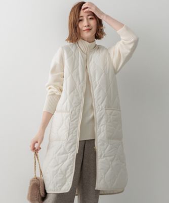 ＜23区 S (Women/小さいサイズ)＞【撥水加工】中綿　パディング　ジレ（ＣＭＷＳＣＷ０４１２）