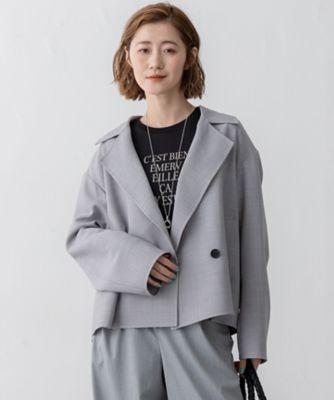 ＜23区 S (Women/小さいサイズ)＞ＴＷライトリバー　ショートトレンチコート（ＣＭＷＳＧＳ０２０３）