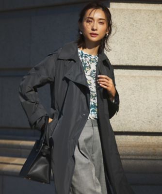 ＜23区 S (Women/小さいサイズ)＞【ＶＥＲＹ３月号掲載／撥水加工／洗える】ＬＩＭＯＮＴＡ　ハイカウントメモリータフタ　コート（ＣＭＷＳＧＳ０２０９）