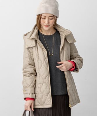 STONE ダウン コート ジャケット ベージュ Sサイズ ベージュ系 STONE