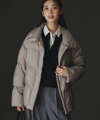 ＜23区 S (Women/小さいサイズ)＞【Ｏｇｇｉ掲載】シレータフタ　ハイネック　ショート　ダウンコート（ＣＭＷＳＧＷ０６０１）