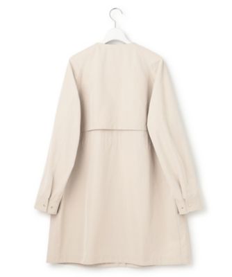 129 新品 23区【撥水加工】ライトツイル ノーカラーコート 38 撥水加工】ライトツイル ノーカラーコート / 23区