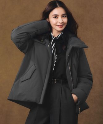 ＜23区 L (Women/大きいサイズ)＞【一部店舗限定／滝沢眞規子さん着用／撥水加工】ミリタリー　Ａライン　ダウンコート（ＣＭＷＷＧＷ０８５２）