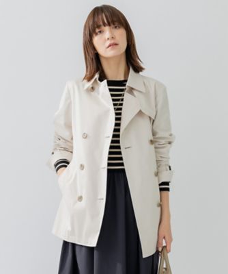 ＜23区 L (Women/大きいサイズ)＞コットンポリエステルギャバジン　トレンチコート（ＣＭＷＷＳＳ０２０２）