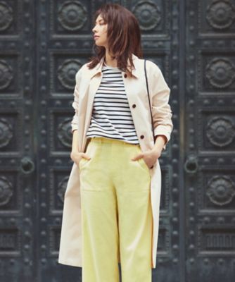 ＜23区 L (Women/大きいサイズ)＞コットンポリエステルギャバジン　ステンカラーコート（ＣＭＷＷＳＳ０２０４）