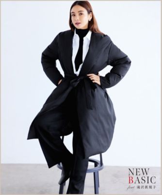 滝沢眞規子さん着用】リュクスダウン ガウンコート