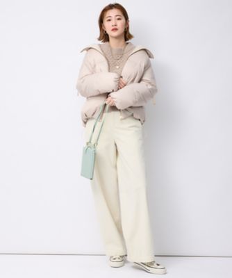 【美品】23区 洗える シレータフタ コンパクトダウンコート ベージュ 40 L ニジュウサンク 23区 【洗える/撥水】シレータフタ コンパクト ダウン