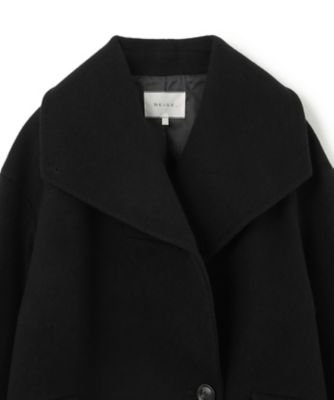 WEB限定】BORNIOL / ビックカラーコクーンコート / BEIGE