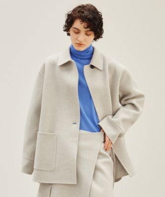 ＜BEIGE， (Women)＞【クロワッサン　Ｎｏ．１１２７　掲載】ＧＲＡＳＳＥ　／　ステンカラーリバーショートコート（ＣＯＣＷＣＷ０３０３）