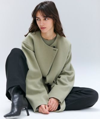 ミディウミソリッド　ウール混　ショートコート ミディウミソリッド ウール混 ショートコート MIDIUMISOLID