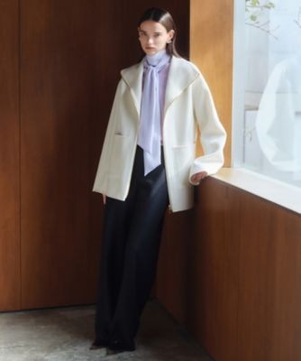 ZION ／ ウールスタンドカラーショートコート