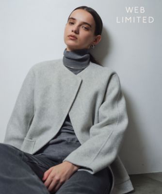 ＜BEIGE， (Women)＞【ＷＥＢ限定】ＰＡＹＳＯＮ　／　ウールリバーノーカラーショートコート（ＣＯＣＷＧＷ６４５０）