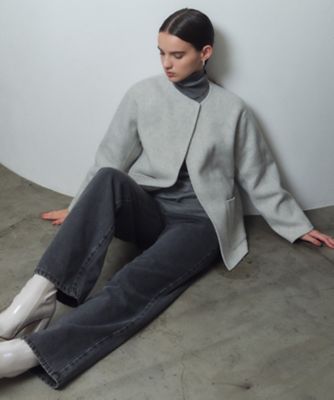 WEB限定】PAYSON ／ ウールリバーノーカラーショートコート