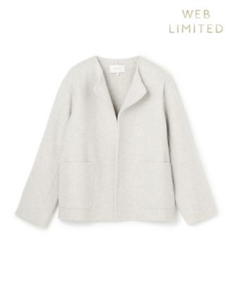 WEB限定】PAYSON ／ ウールリバーノーカラーショートコート