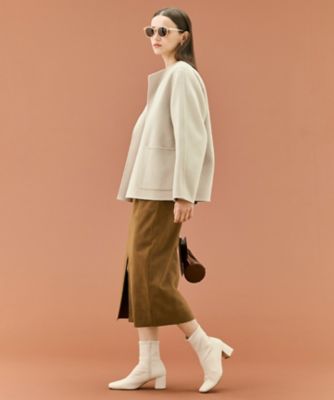 WEB限定】PAYSON ／ ウールリバーノーカラーショートコート