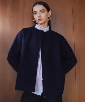 WEB限定】PAYSON ／ ウールリバーノーカラーショートコート