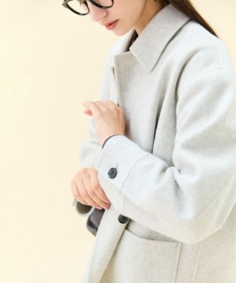 【超美品】ハドソンズベイ　 ウールコート クリーム色 超美品】ハドソンズベイ ウールコート クリーム色