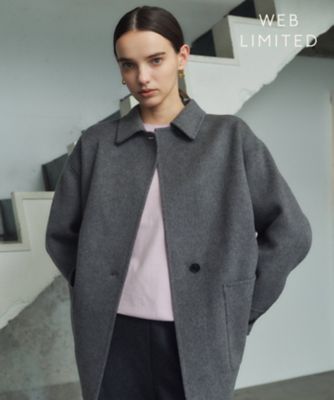 SOFTIYPHEN レイヤードコート ステンカラーコート オーバーサイズ