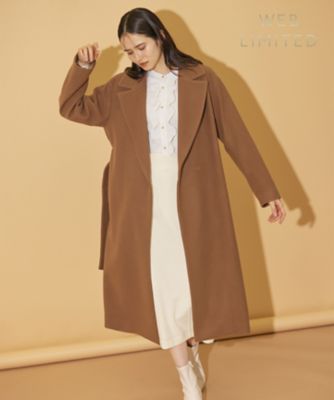 ETHOSENS / フラノロングコート ETHOSENS(エトセンス)/Cut off coat