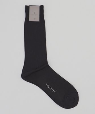 ＜五大陸 (Men)＞蒸れにくい／高耐久【日本製／ビジカジ兼用／定番】オリジナル　コーデュラ混　リブソックス（ＧＮ１ＡＣＳ０００２）