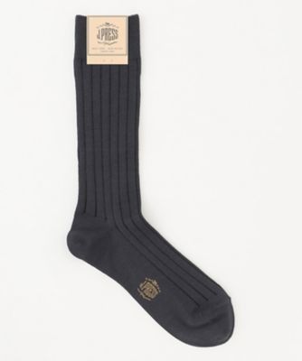 ＜J.PRESS (Men)＞【定番】ハイゲージリブワイドストライプソックス（ＧＮ１ＬＧＳ０３０１）