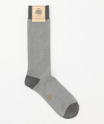 ＜J.PRESS (Men)＞【定番】ハイゲージ天竺ボーダーソックス（ＧＮ１ＬＧＳ０３０２）