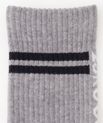MEN】ロゴライン 18センチ丈ソックス